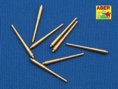 Set of 8 pcs 381mm long barrels without antiblast cov. for Hood