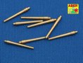 Set of 8 pcs 381mm long barrels with antiblast covers for Hood