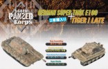 Panzer Korps - German Super Tank E-100 + Tiger I Late - 2 models