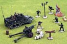 M3 Half-Track, US Army, Normandy w/Figures and Howitzer