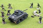 U.S. M4A1 Sherman and soldiers set