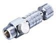 Nipple with a pressure regulator for Iwata type airbrushes