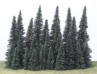 Drzewa - choinki - wys. 15 cm - 18 sztuk