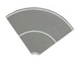 Curves concrete - 4 pcs. - self-adhesive