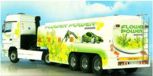 Mercedes-Benz Actros truck w/tank Flower Power