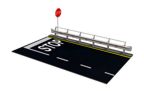Guard Rail & Road Section for display
