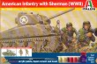 Amerykanska piechota i Sherman w/Paints and Glue