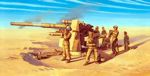 8.8 cm. FLAK 37 AA Gun - fast assembly model + 8 figures