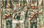 US Marines in Jungle - WWII era