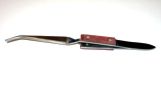 Reverse Action Fiber Grip Tweezers - Curved