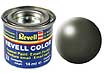 Paint nr 361 olive green, silk RAL 6003