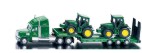 Ciagnik z naczepa + 2 traktory "JOHN DEERE"