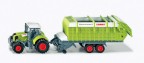 Traktor Claas Axion 850 z naczepa samozaladowcza