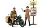 British BSA M20 Motorcycle w/Military Police Set