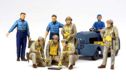 WWII US Navy Pilots w/Moto Tug