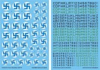 Decal - Finnish Air Force Swastikas and Serials 1934-44