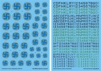 Decal - Finnish Air Force Swastikas and Serials 1944-45