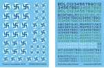 Decal - Finnish Air Force Swastikas and Serials 1934-44