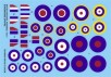 Decals -  British National Insignias - Supermarine Spitfire