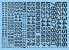 Decals - Cyfry kodowe USA - czarne