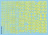 Decals - Cyfry kodowe USA - zolte