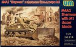 M4A2 Sherman with M1 dozer blade
