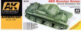 Model Air Color Set - AK028 4BO Russian Green - 8 units