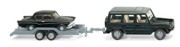 Mercedes Benz G with platform trailer