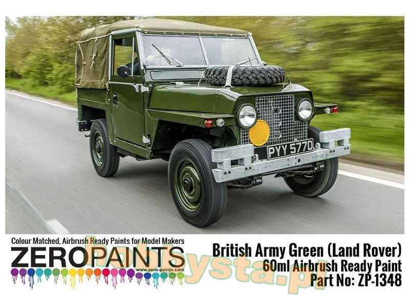 1348 British Army Green (Land Rovers) Zero Paints 1348