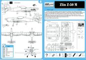 Scale Models AZ Model 4823 Zlin 50M - aerobatic sports plane
