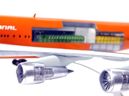 Scale Models Dragon 47011 Braniff International 747-127 Flying Colors