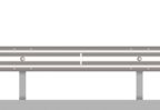 Scale Models Italeri 3864 Guard Rail & Road Section for display