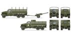 Scale Models Italeri 6499 Lend-Lease US Truck Studebaker w/ ZiS-3 Gun