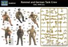 Scale Models Master Box LTD 3561 Rommel and German Tank Crew - DAK - WW II era