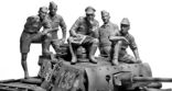 Scale Models Master Box LTD 3561 Rommel and German Tank Crew - DAK - WW II era