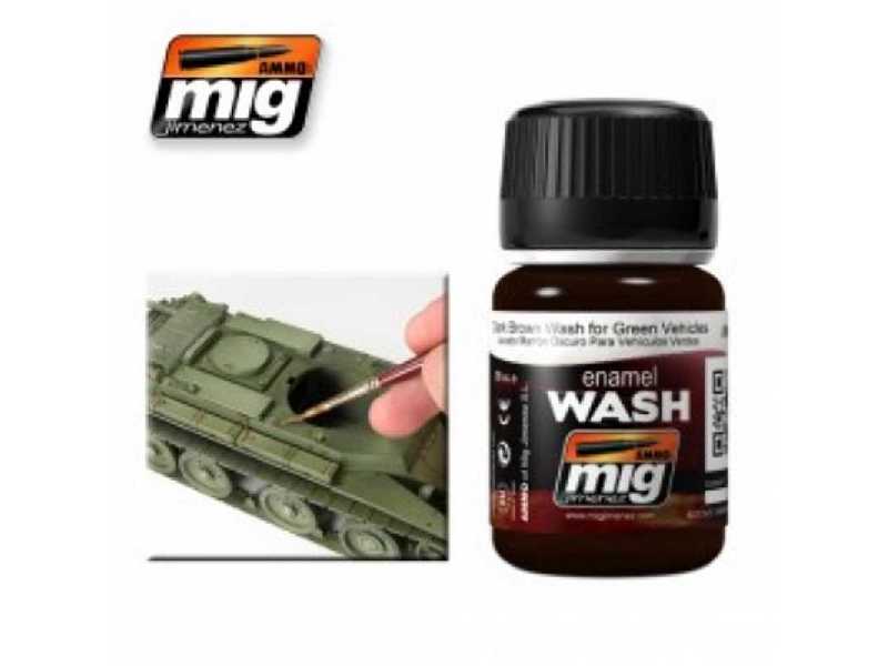 Dark Brown Wash For Green Vehicles - zdjęcie 1 Dark Brown Wash For Green Vehicles - zdjęcie 1