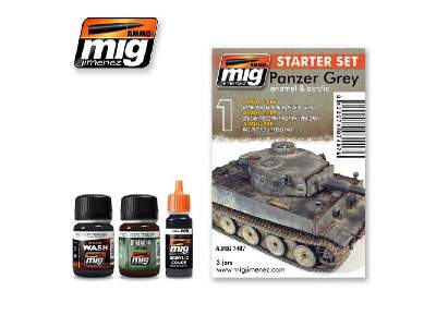 Panzer Grey Enamel & Acrylic (Set) - zdjęcie 1