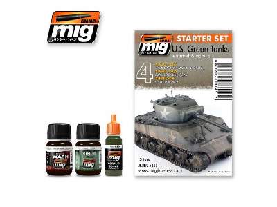 US Green Tanks Starter Enamel & Actrylic (Set) - zdjęcie 1