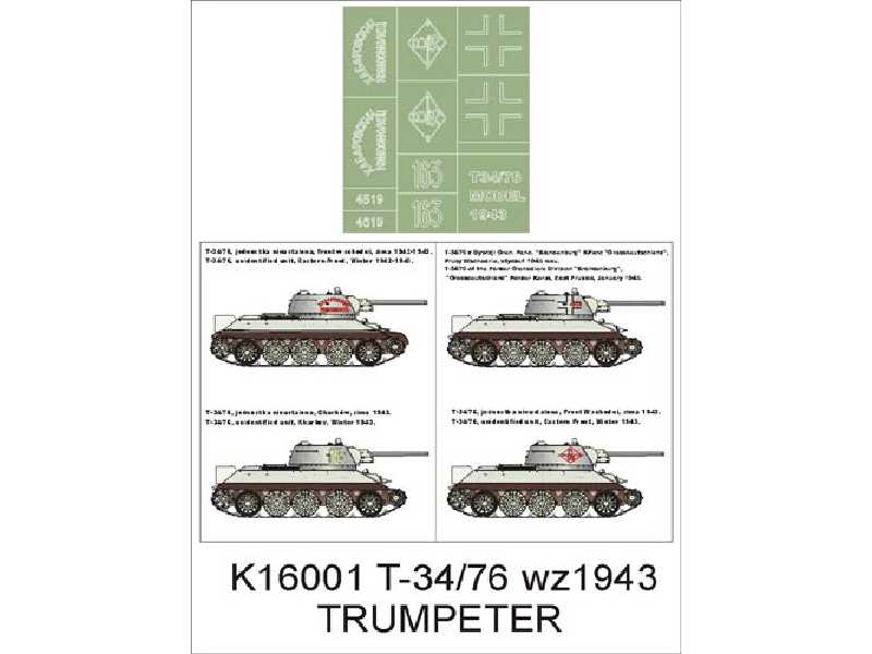 T – 34/76 wz.1943 Trumpeter - zdjęcie 1 T – 34/76 wz.1943 Trumpeter - zdjęcie 1