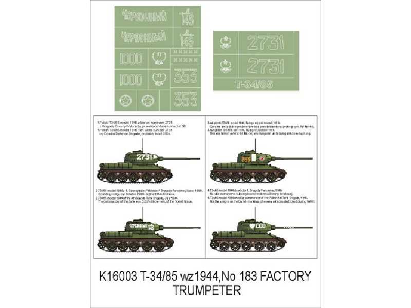 T – 34/85 Trumpeter - zdjęcie 1 T – 34/85 Trumpeter - zdjęcie 1