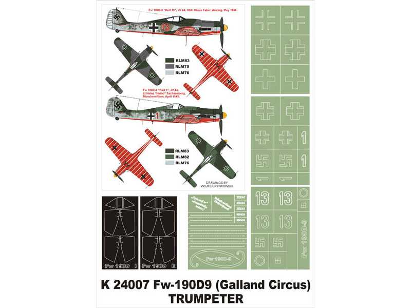 Fw-190D9 (Galland Cirrcus) Trumpeter - zdjęcie 1 Fw-190D9 (Galland Cirrcus) Trumpeter - zdjęcie 1