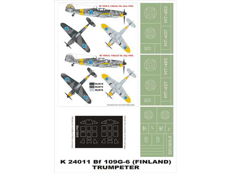 Bf-109G6 (FINLAND) Trumpeter - zdjęcie 1 Bf-109G6 (FINLAND) Trumpeter - zdjęcie 1