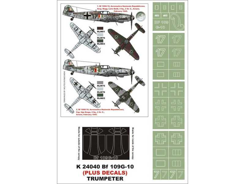 Bf 109G-10 (Italy) Trumpeter - zdjęcie 1 Bf 109G-10 (Italy) Trumpeter - zdjęcie 1