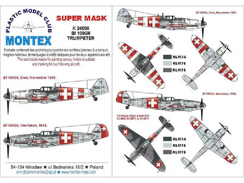 Bf 109G6 (Swiss) Trumpeter - zdjęcie 1 Bf 109G6 (Swiss) Trumpeter - zdjęcie 1