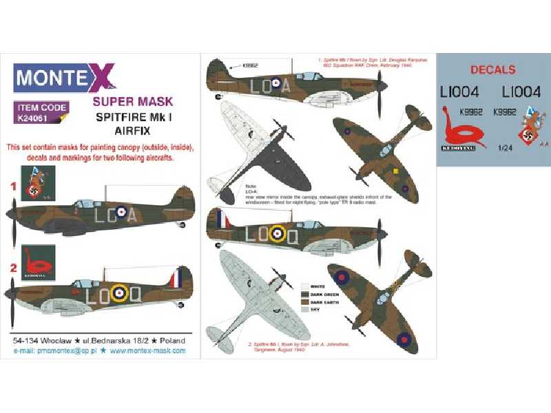 SPITFIRE Mk I AIRFIX - zdjęcie 1 SPITFIRE Mk I AIRFIX - zdjęcie 1