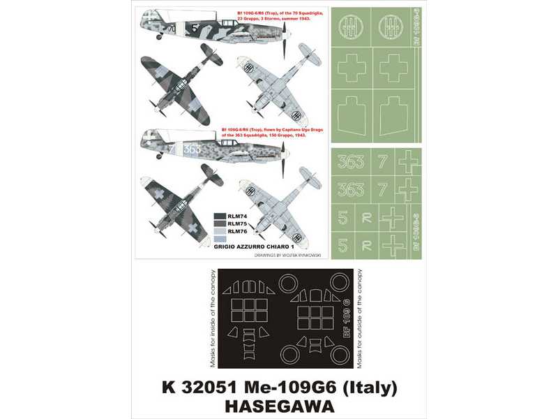 Bf-109G6 (Italy) Hasegawa - zdjęcie 1