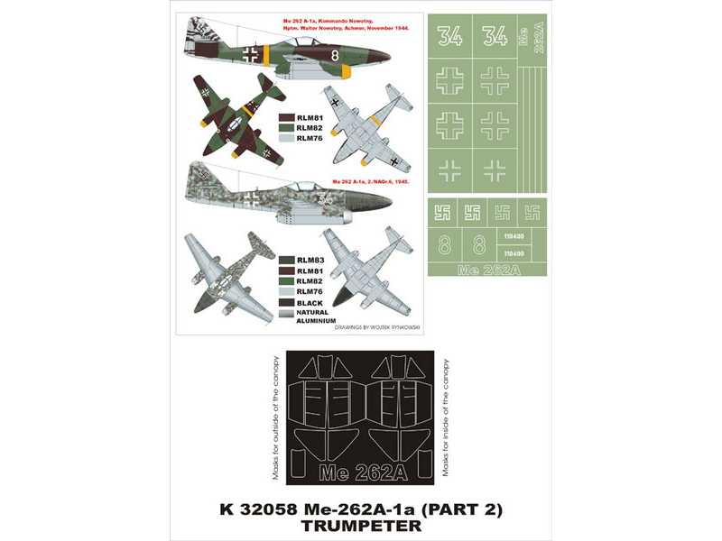 Me-262A-1a Trumpeter - zdjęcie 1 Me-262A-1a Trumpeter - zdjęcie 1