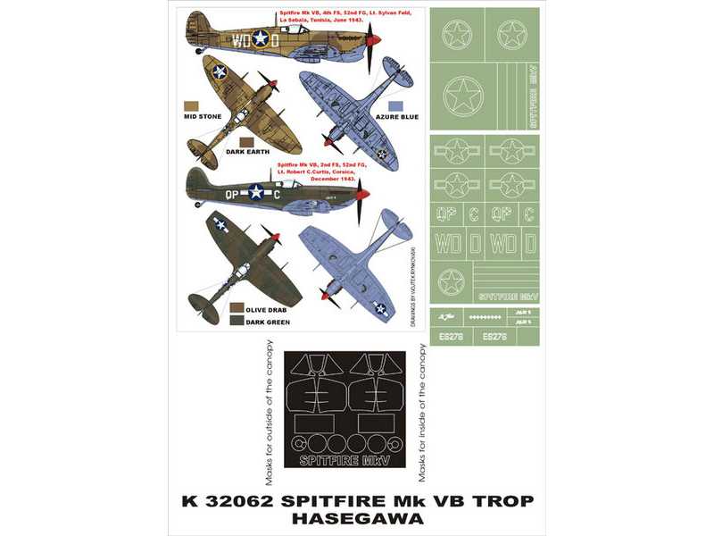 Spitfire MkVB Trop Hasegawa - zdjęcie 1