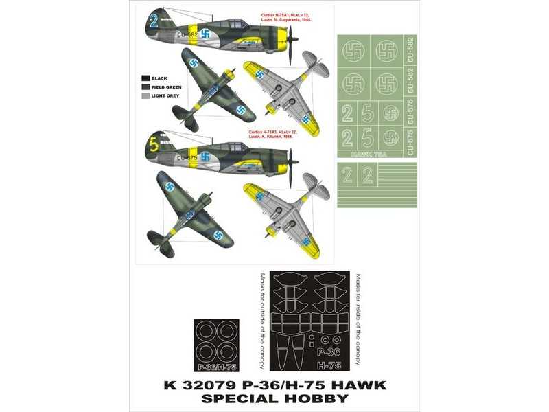 P-36/H-75 Hawk (Finland) Azur - zdjęcie 1 P-36/H-75 Hawk (Finland) Azur - zdjęcie 1