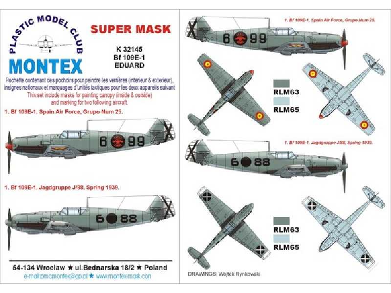 Bf 109E-1 Eduard - zdjęcie 1 Bf 109E-1 Eduard - zdjęcie 1